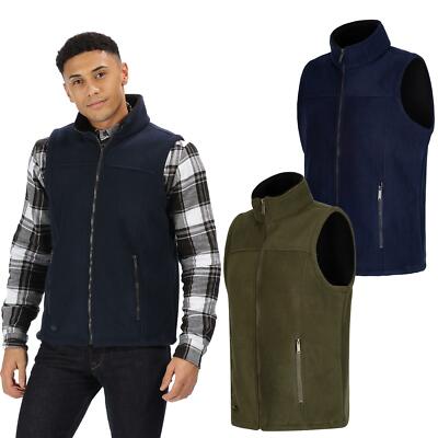 Regatta Mens Radburn Sherpa Backed Bodywarmer with Zip Pockets Gilet  UK