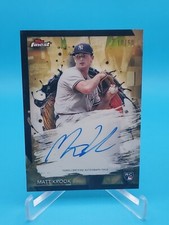 Matt Krook 2024 Topps Finest RC #FA-MK Gold Refractor Auto 10/50 - Yankees 
