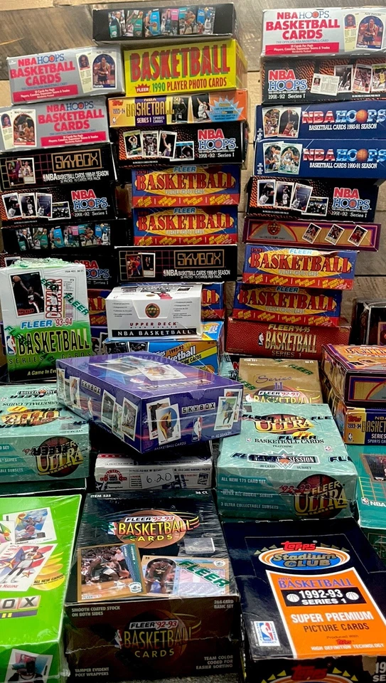 LOTE DE PAQUETES DE TARJETAS DE BALONCESTO ANTIGUAS NUEVAS SIN ABRIR Michael Jordan Card Bonus Foto 2 de 4