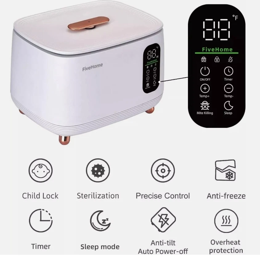 Smart Water Heated Mattress Pad-King Size, wireless control and touch screen - Image 2 of 4