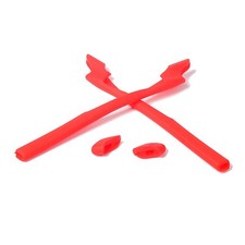Walleva Red Rubber Kit For Oakley Half Jacket 2.0 XL/Half Jacket 2.0 Sunglasses