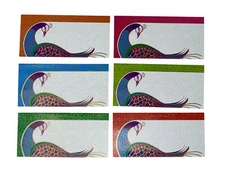 PACK OF 6 Cash Shagun Bandhani Eid Envelopes Favor Indian Wedding Eid Gift 1008F