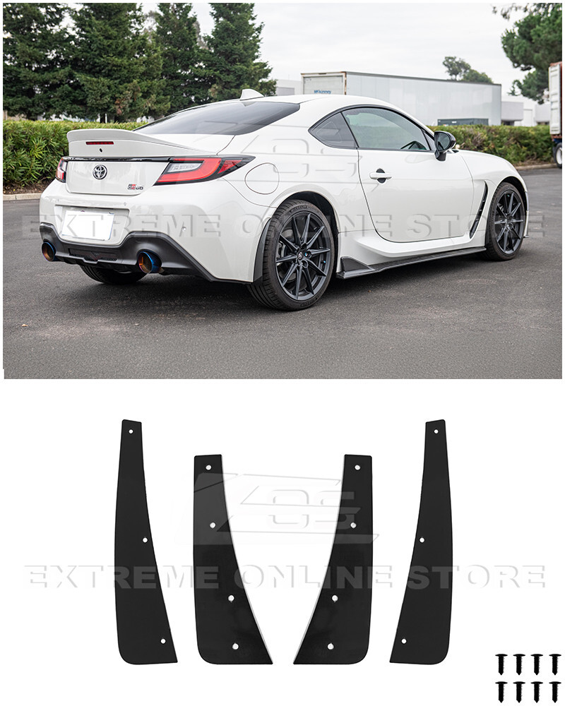 22-Up Toyota GR86 Subaru BRZ Performance Style Mud Flaps Rock