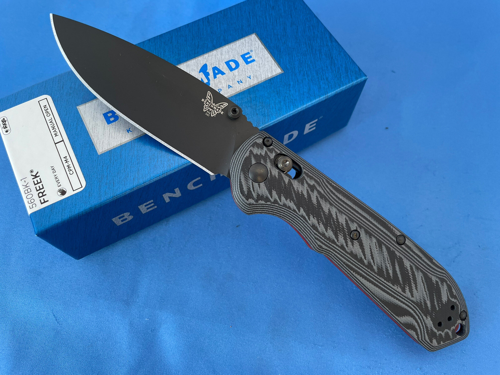 Benchmade 560BK1 Freek Axis Lock Knife Black/Gray G10 M4 Tool Steel