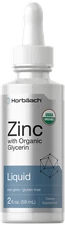 Liquid Zinc Drops | 2 Fl Oz for Adults | Organic Glycerin | by Horbaach