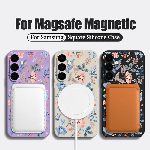 For Samsung Galaxy S24 S23 S22 Ultra S21 FE Magnetic Flowers Magsafe Phone Cover - Picture 6 of 19