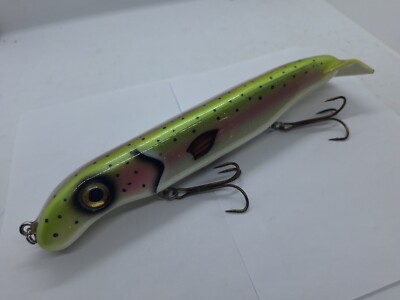 10'' Pandemic Baits Dive Rise Holo Rainbow Trout Jerkbait Crankbait Musky Lure