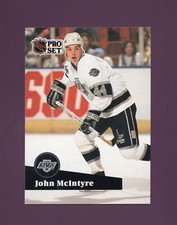1991 Pro Set John McIntyre #401 - Los Angeles Kings