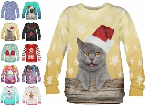 Jerséis y cárdigan de mujer de poliéster, navidad