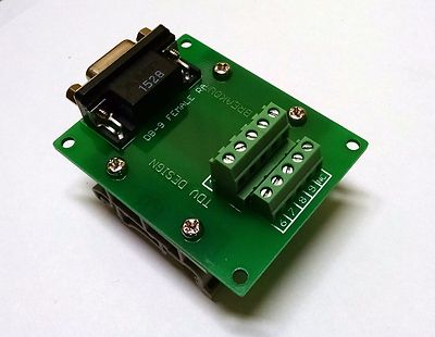 DB9 D Sub Din Rail Mount Breakout Board Right Angle Serial CNC Industrial