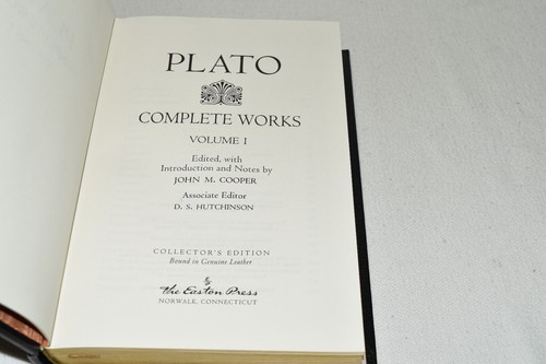 Easton Press 9V GREEK CLASSICS Aristotle 5V Plato 4V Complete Works LEATHER FINE - Picture 12 of 22