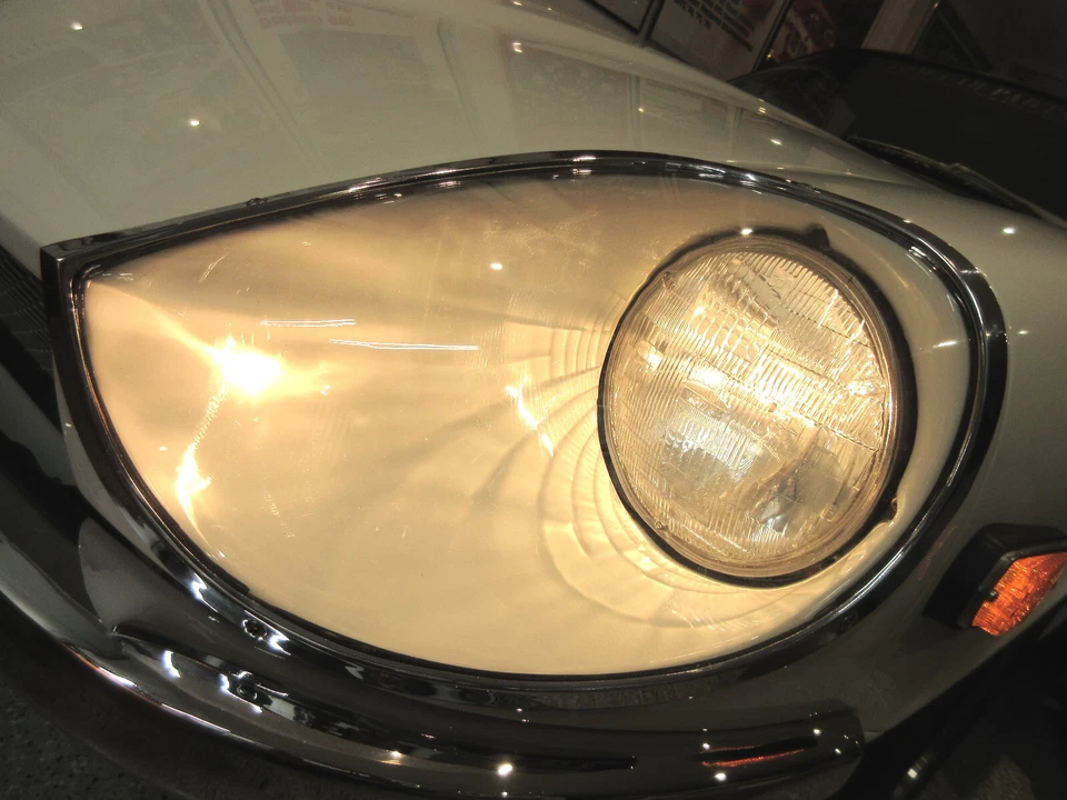 (¡Blem!)  Juego de lentes de cubierta de faros tipo orificio tardío para Datsun 240Z / 260Z / 280Z Foto 4 de 4