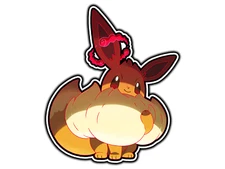 Eevee Gigantamax Waterproof Vinyl Sticker Decal Die-Cut 