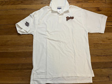 WHITE PETERBOROUGH PETES OHL HOCKEY COLLARED WHITE SHIRT REEBOK GOLF POLO LARGE