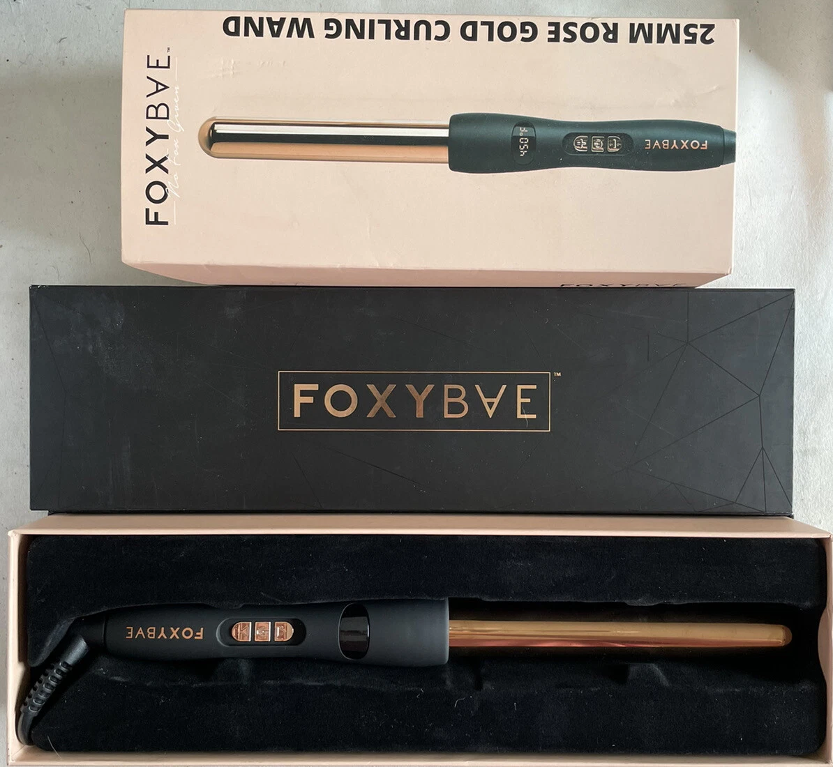 Foxybae wanderlux 25mm curling wand deals