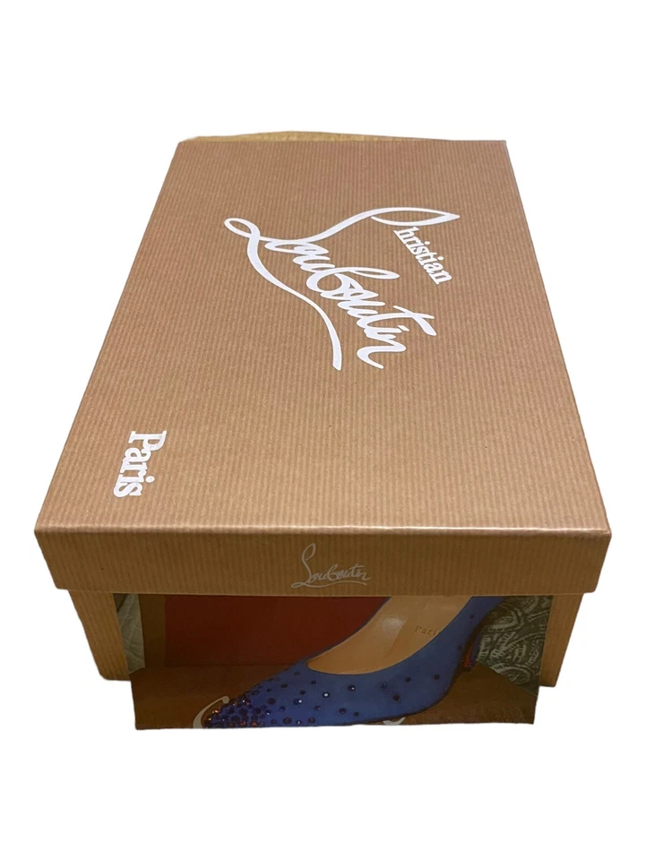 Christian Louboutin Caja de Zapatos Vacía 11.75x9.25x4.25 Almacenamiento Papel Pañuelo Set de Regalo Foto 2 de 4