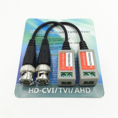 1 Pair AHD//CVI//TVI UTP Video Balun Twisted Passive Transceivers BNC Coax Cable