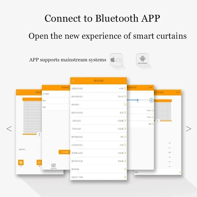 Stores roulants à chaîne motorisée intelligents obturateur charge solaire BT APP - Photo 4/4