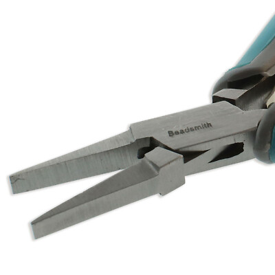 Simply Modern Flat Nose Pliers 55241 Fine Tips Box Joint Contour Grip Beadsmith