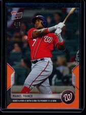 2022 Topps Now #34 Maikel Franco Orange Parallel Card #d 4/5