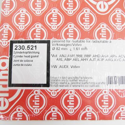 Zylinderkopfdichtung ELRING 3 Loch 230.521 Audi VW Volvo S80 V70 Transporter A6