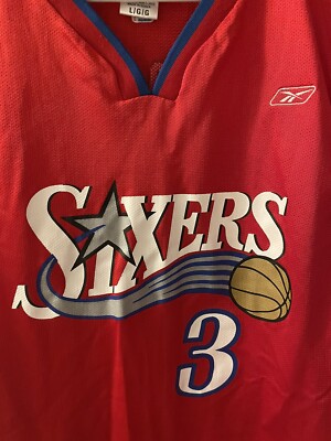 Reebok Allen Iverson #3 NBA Authentic Philadelphia 76ers