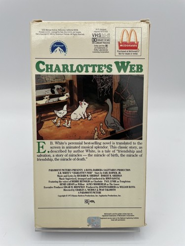 VHS Charlotte's Web - MCDONALD'S PROMO - RARE - Used - Picture 2 of 2