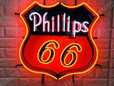 17''x17" Phillips 66 Gasoline Light Lamp Neon Sign With HD Vivid Printing 