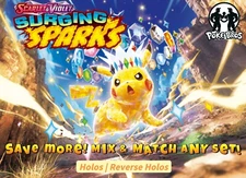 Surging Sparks Singles SV08: TCG Holos & Reverse Holos – Pick Your Card