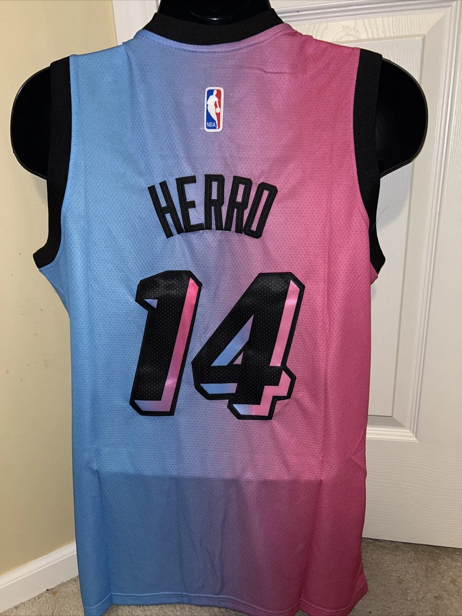 USED Tyler Herro Miami Heat White City Edition Swingman Jersey Large