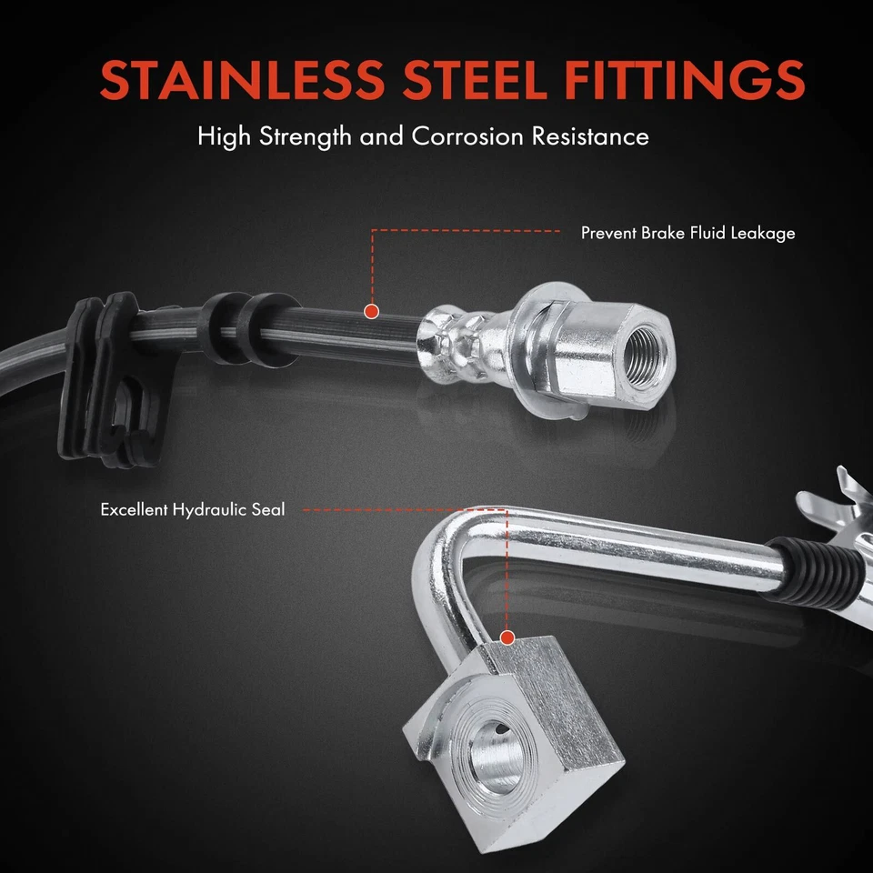 Manguera hidráulica de freno delantero izquierdo nueva para Ford Freestar Mercury Monterey 2006-2007 Foto 4 de 4