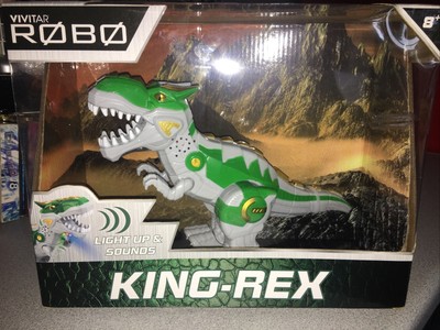 Vivitar Robo King Rex Light Up & Sounds grün Spielzeug Kinder Kind 8+ Jahre