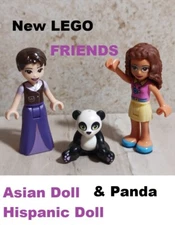 New LEGO Friends Doll Asian Hispanic Spanish Panda Latin Fun Friends to Add