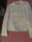 NWT Bill Blass Sz 12 Elegant Seashell Scallop Silk Jacket MSRP $495 — photo 1
