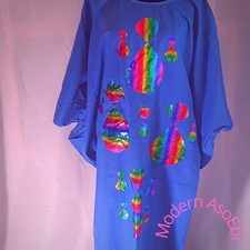 Kaftan/cowl dress/boubou elephant design- ready to wear- Ankara, Linen, chiffon