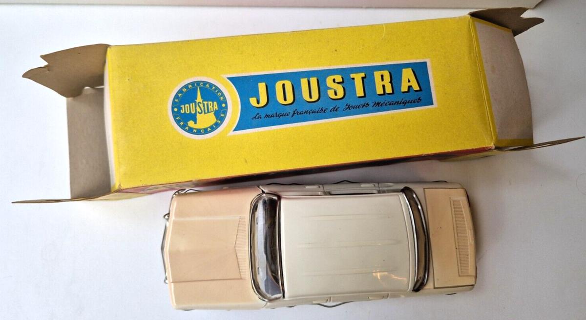Jouet Ancien Joustra - Renault R8 En Tôle Et Plastique, Dans Sa Boîte D'origine