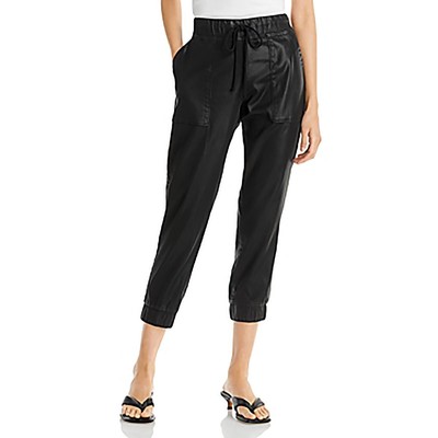 Bella Dahl Womens Chelsea Black High Rise Cropped Jogger Pants M BHFO 4973