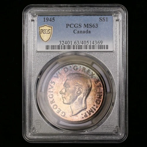 1945 Canada Silver Dollar — photo from the most recent tracked eBay sale