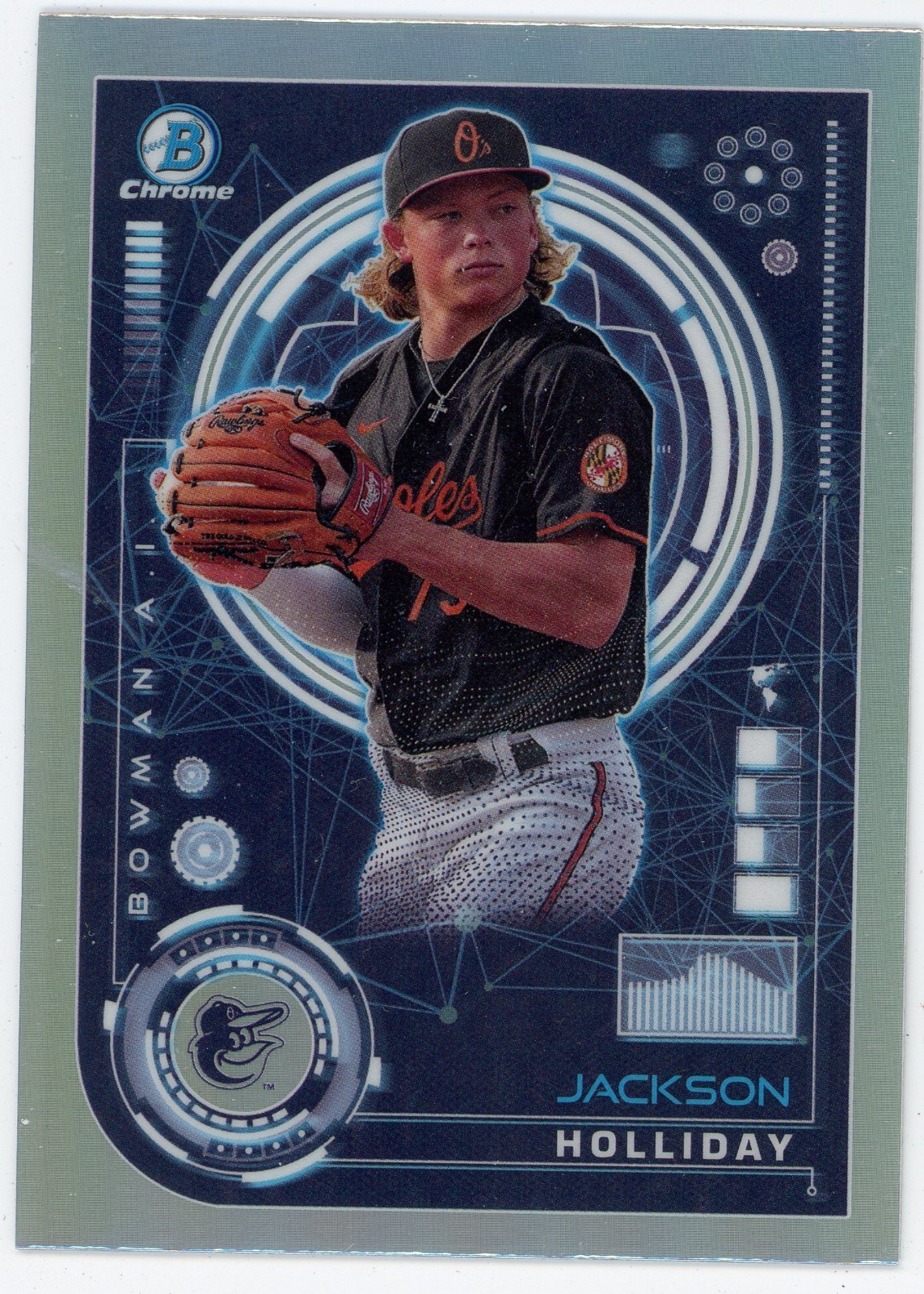 2024 Bowman Chrome Bowman AI Insert Jackson Holliday ookie #6 Orioles