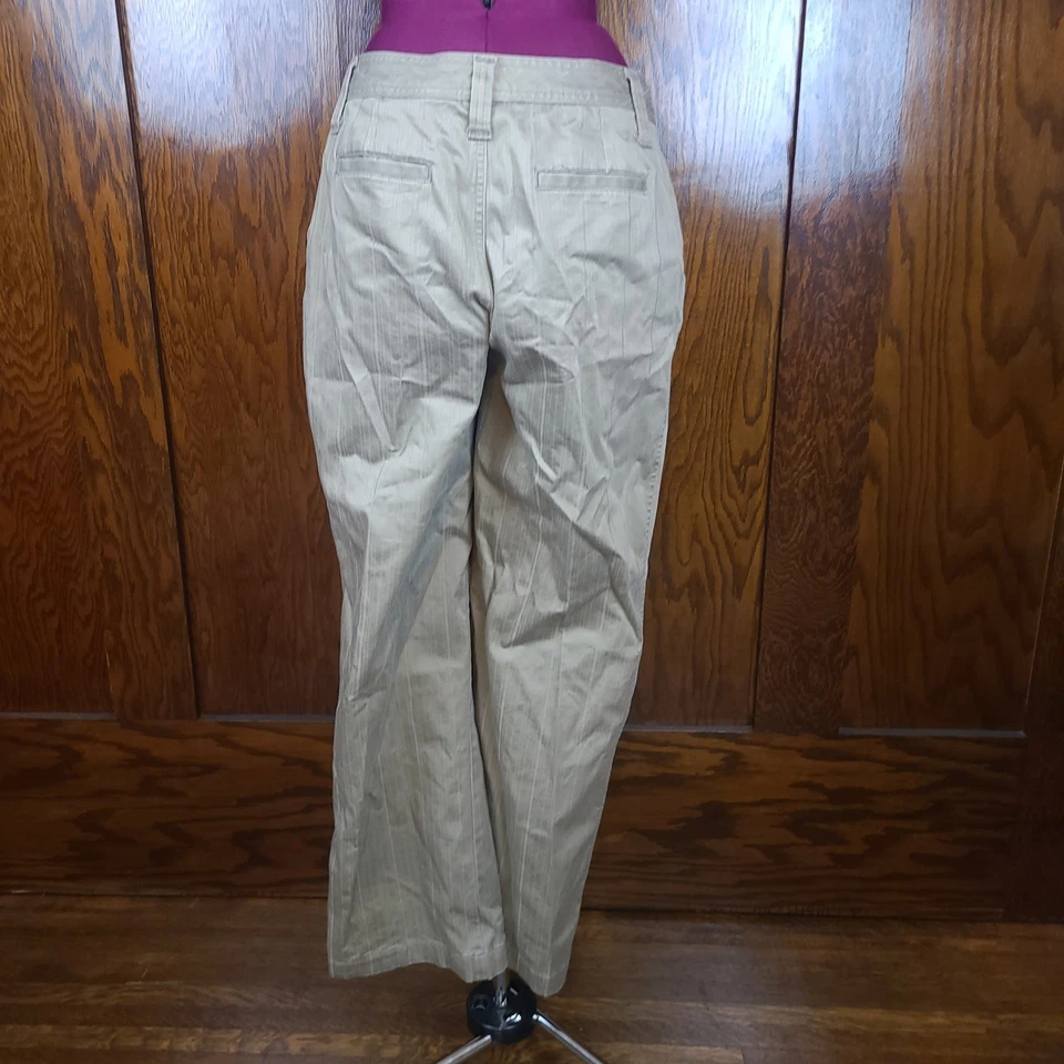Sonoma Stretch Womans Khaki Pants Size 12 Short Cotton Blend Tavel Casual - Image 3 of 4