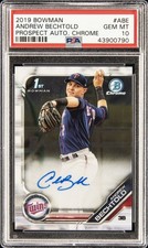 2019 BOWMAN PRSPCT AUTOS CHROME #ABE ANDREW BECHTOLD PSA 10 AUTO