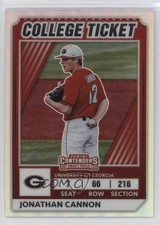 2022 Elite Extra Edition College Tickets Optic Holo Prizm Jonathan Cannon 0c2