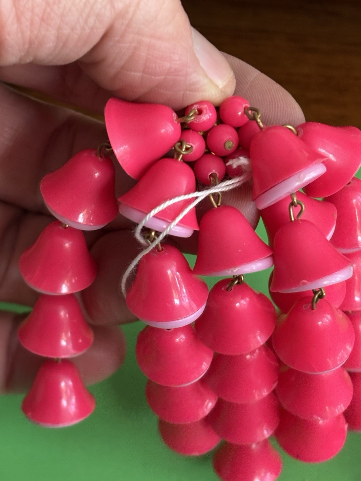 Plastic Clip On Earrings Large Statement Pieces O… - image 3