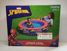 Marvel Spider-Man Inflatable Kids Pool 48" x 12" Round NEW Sealed