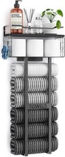 Towel Racks for Bathroom 31inch Wall Mounted Towel Rack,Floating Shelf with Wood