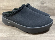 OOFOS OOcoozie Mule Shoes Slides Sandal Slipper Black Mens Size 12