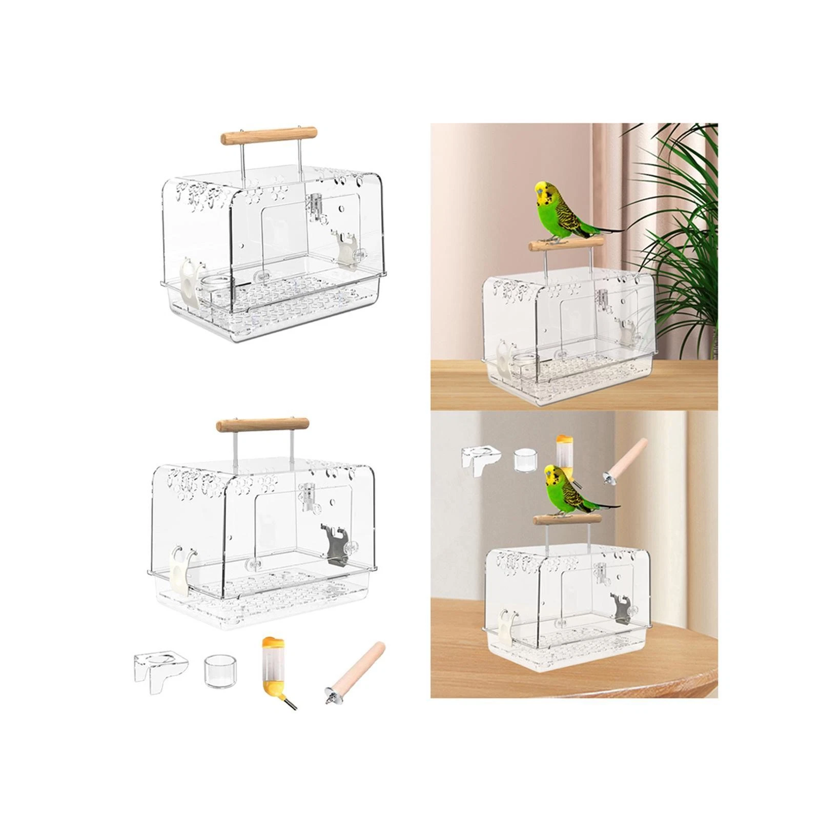 Lightweight Bird Carrier, Hamster Cage, Bird Travel Cage, Acrylic Villa, Bird
Opens in a new window 
