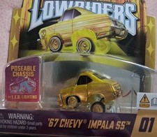 CarTuned Lowriders Series 1  67 Chevy Impala SS 01 Gold Lowriders LED Glow
