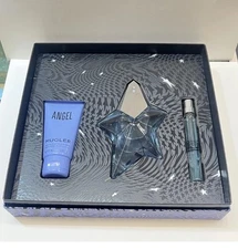 Mugler Angel 3pc Gift Set For Women With 1.7oz+10ml Edp Spray+1.7oz Body Lotion 