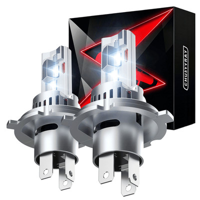 2PCS 2x H4 9003 Super White 80000LM Kit LED Headlight Bulb High Low Beam Combo
